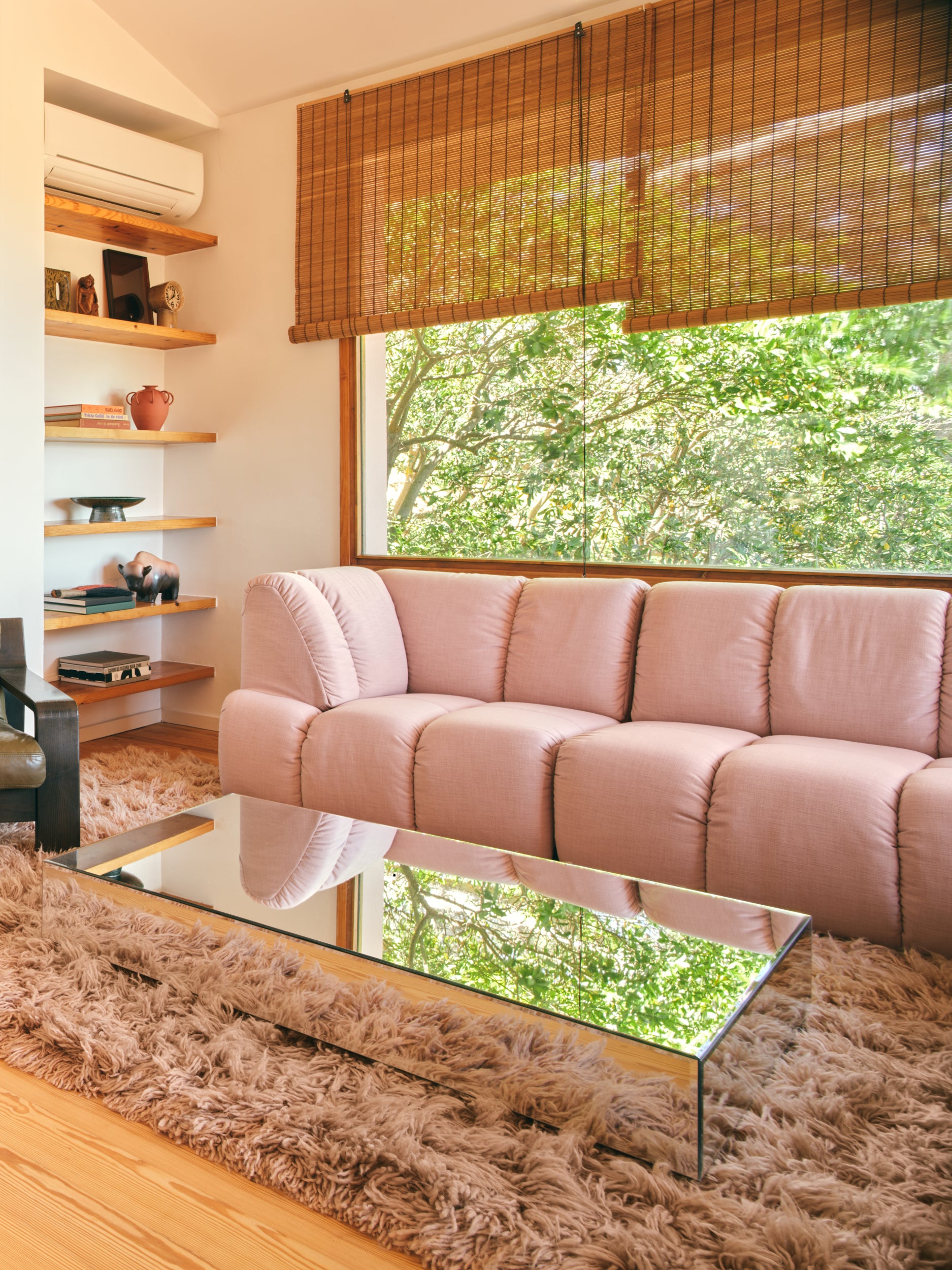 Tavolino Mirror Block trasparente (120x80 cm)