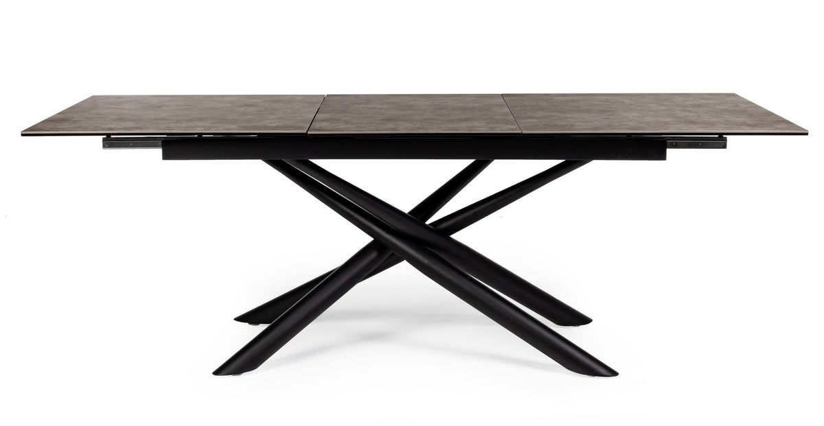 Tavolo allungabile in ceramica su vetro temperato 160-220x90 cm