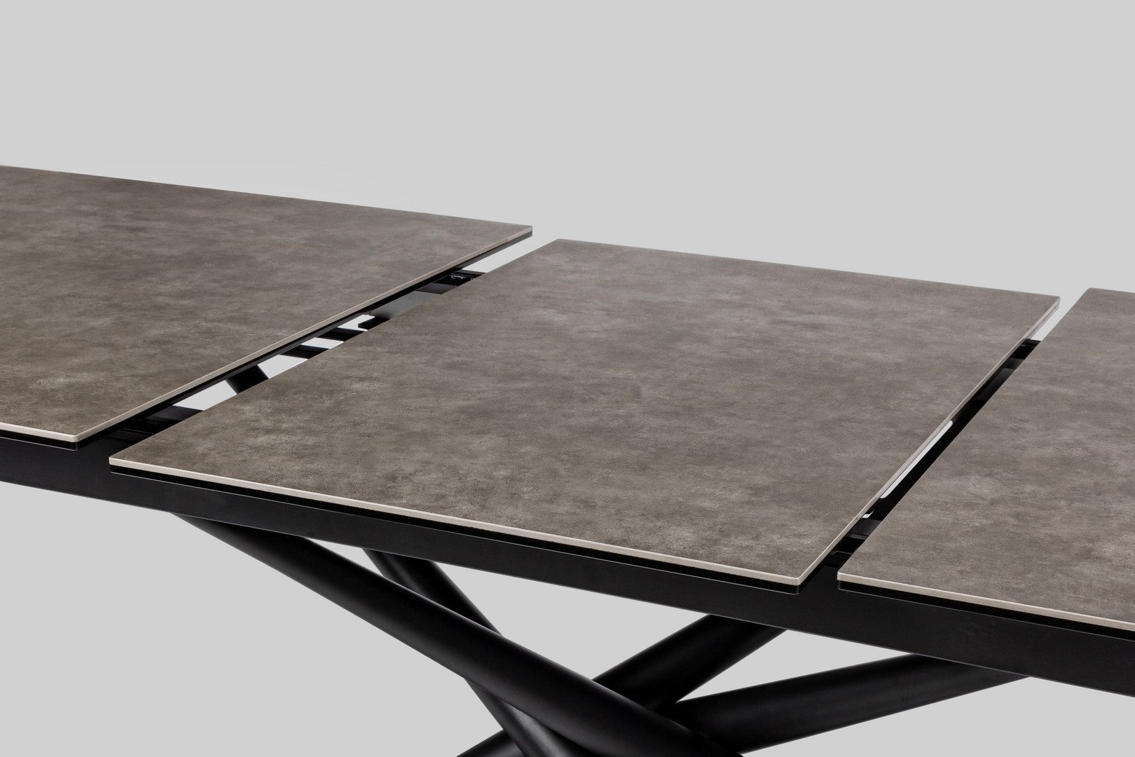 Tavolo allungabile in ceramica su vetro temperato 160-220x90 cm