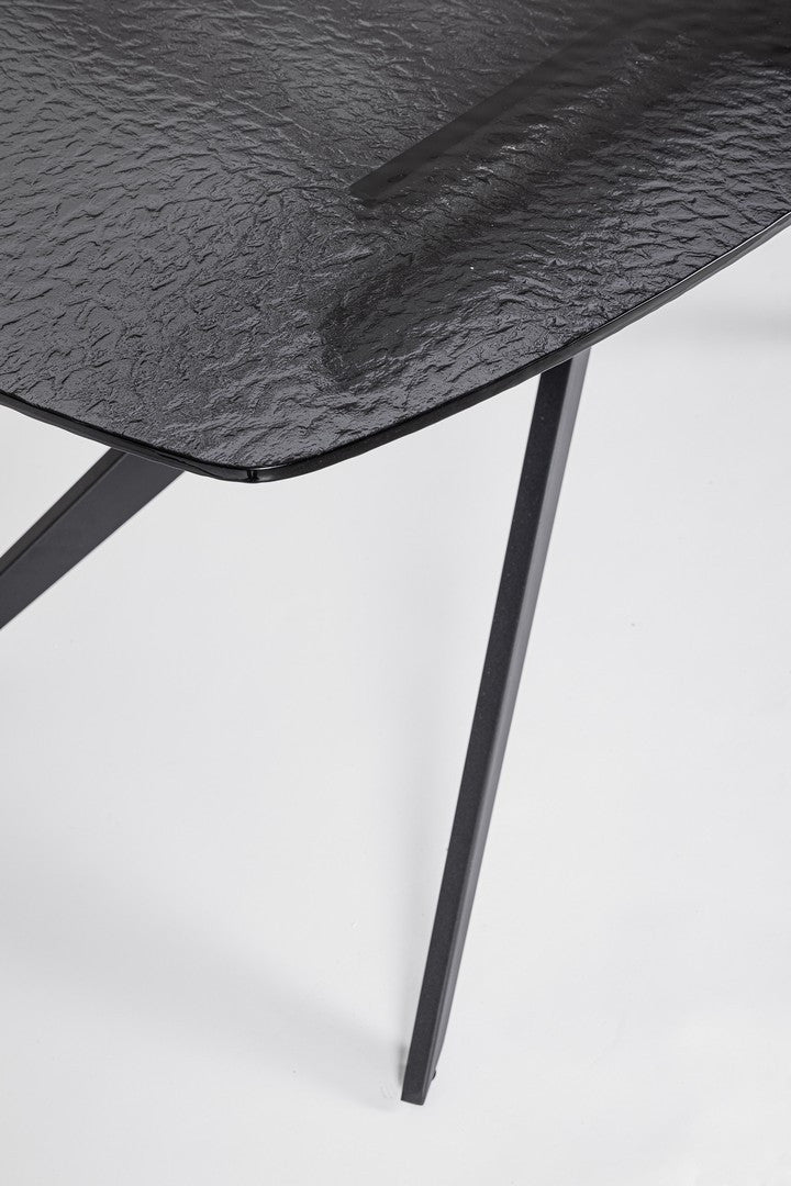 Tavolo allungabile in vetro temperato sagomato 180-240x90 cm
