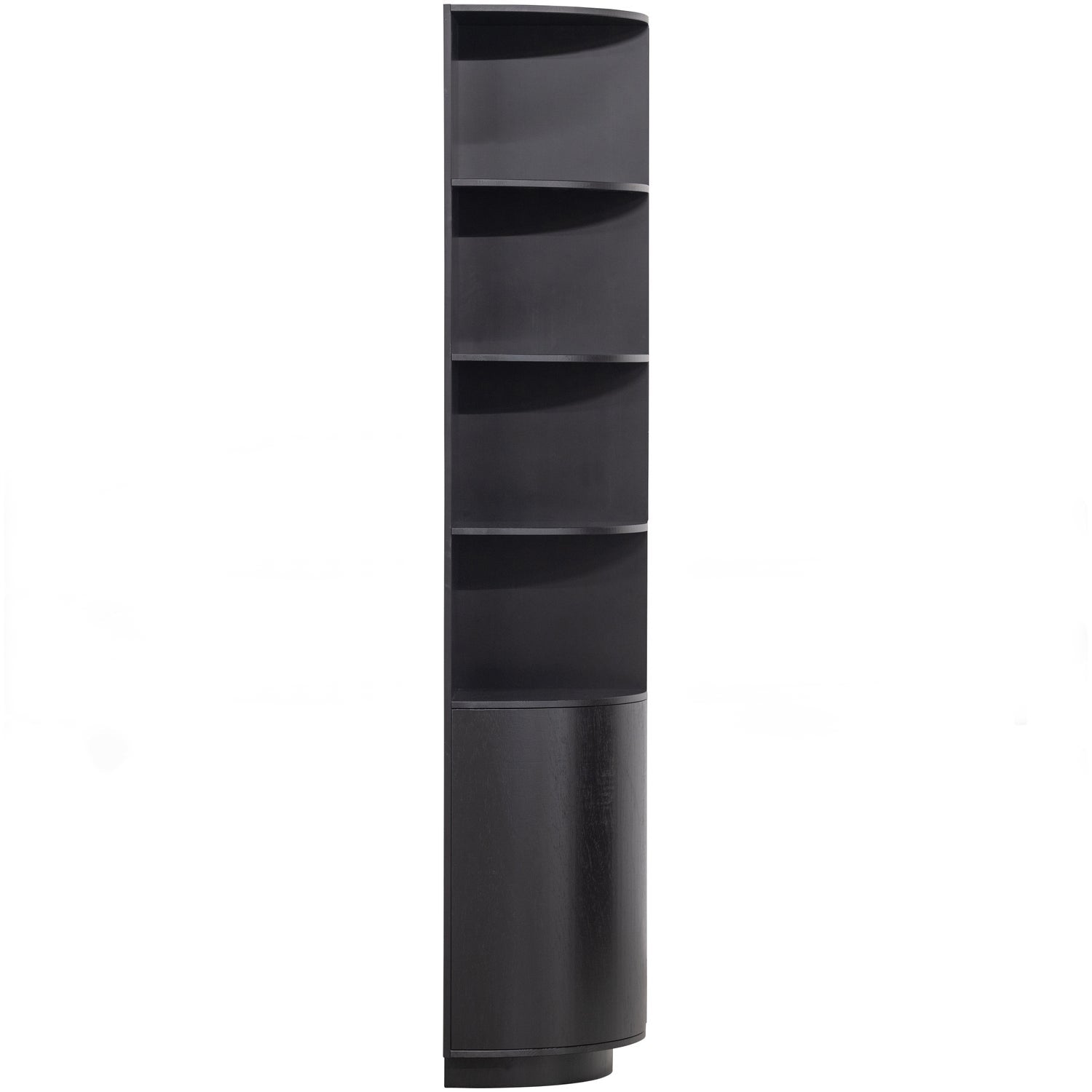 Finca armadio portaoggetti rotondo sinistra 78 cm pino nero profondo
