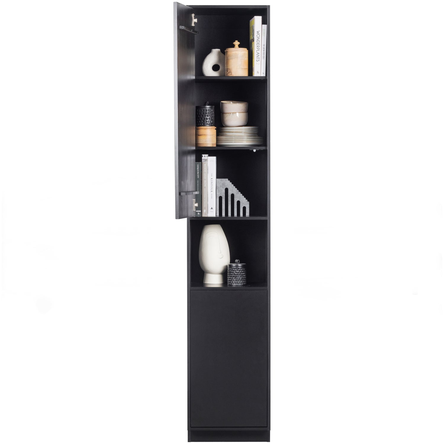 Finca buffet / armadio portaoggetti 40cm pino nero profondo