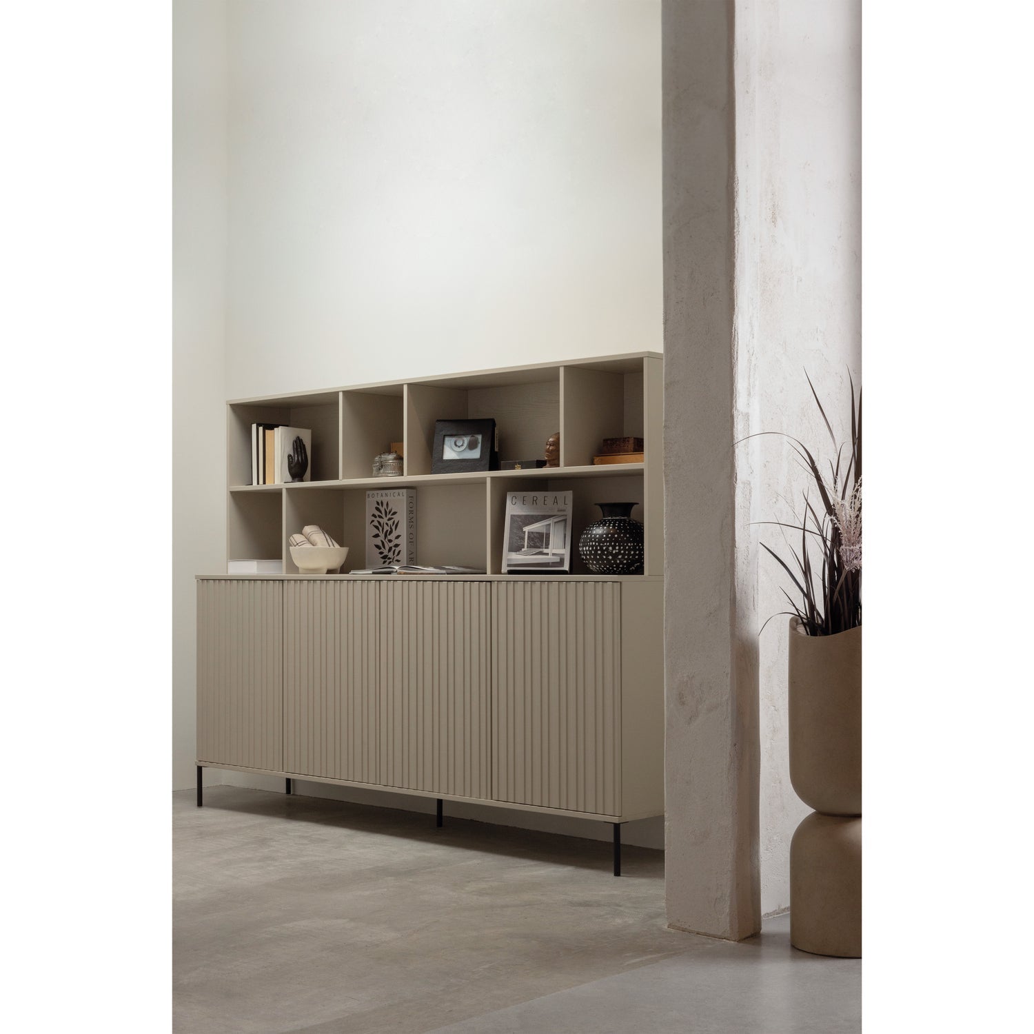 Nuovo armadio aggiuntivo rotococco pine dust