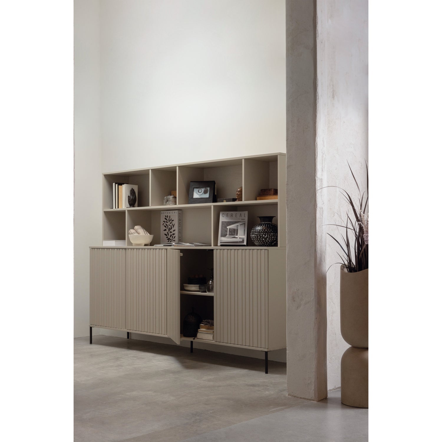 Nuovo armadio aggiuntivo rotococco pine dust