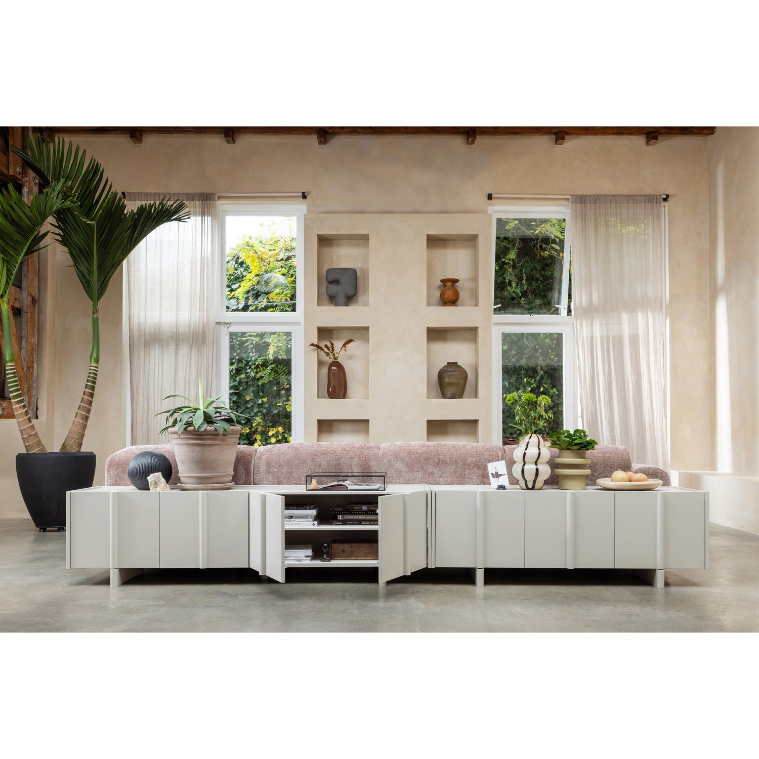 Mobile tv basu 152cm polvere di pino