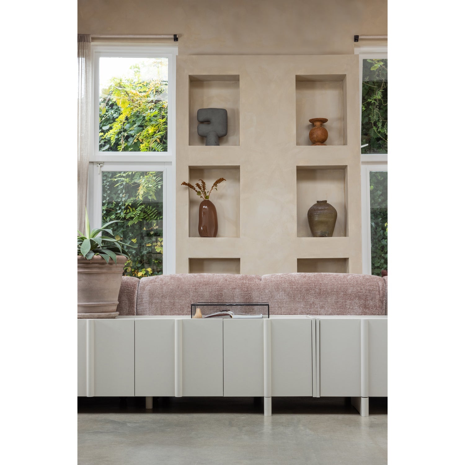 Mobile tv basu 152cm polvere di pino