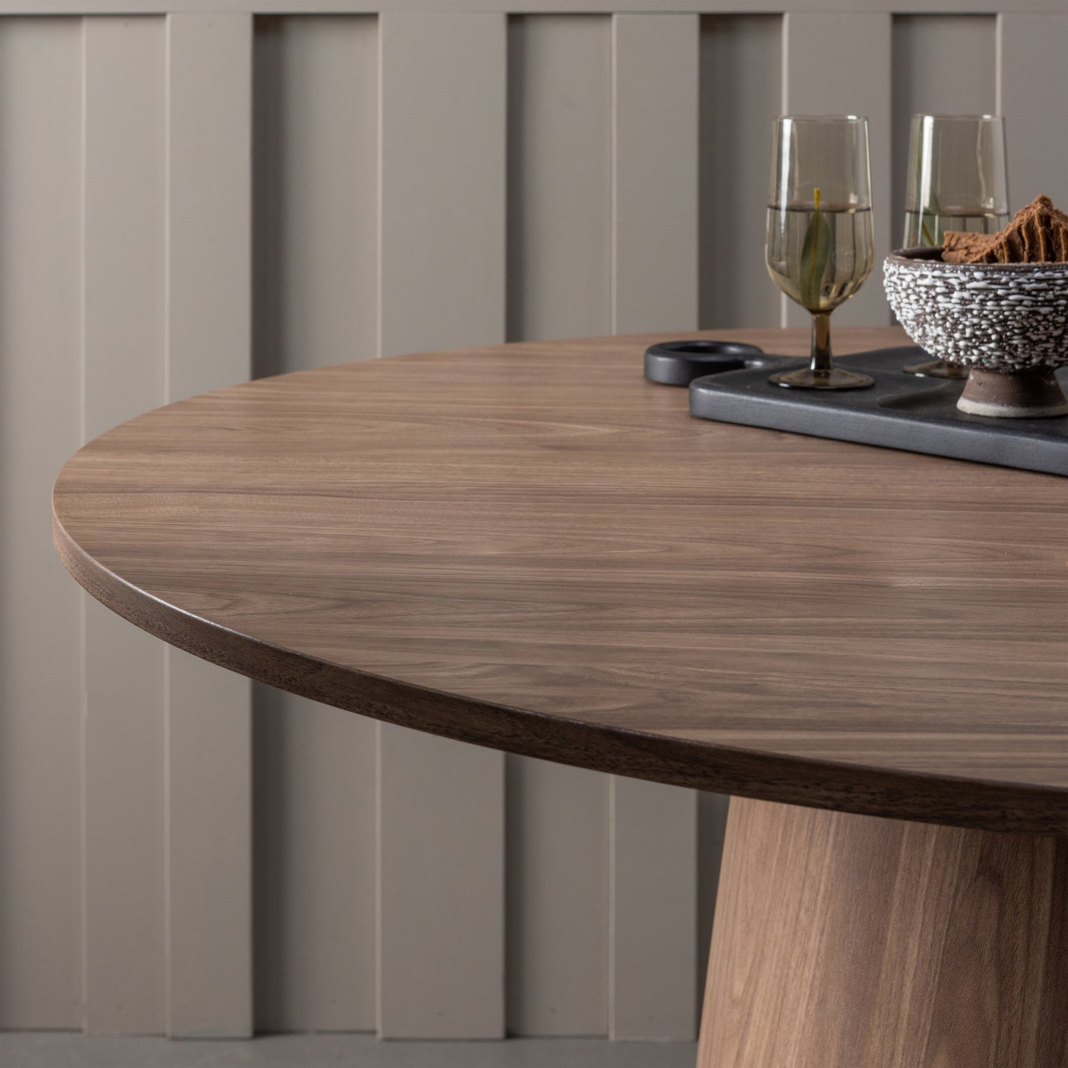 Tavolo da pranzo maan rotondo mdf noce ø120cm