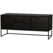Mobile tv silas 120 cm frassino nero notte [fsc]