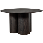 Tavolo da pranzo oona tondo con 3 gambe in mdf marrone scuro ø140cm