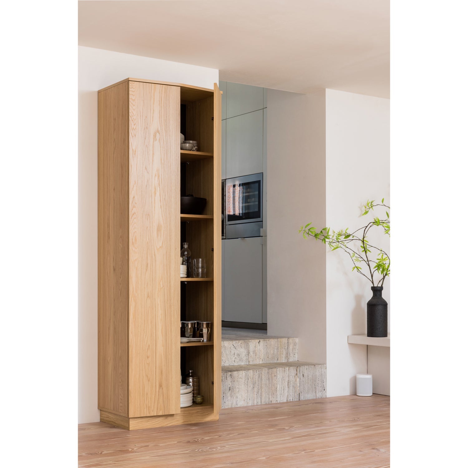 Zuma mobile alto 67cm rovere trasparente