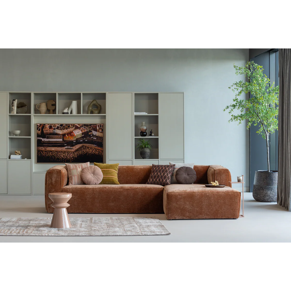 Mobile libreria contenitore destra per parete tv  Maggy – WOOOD