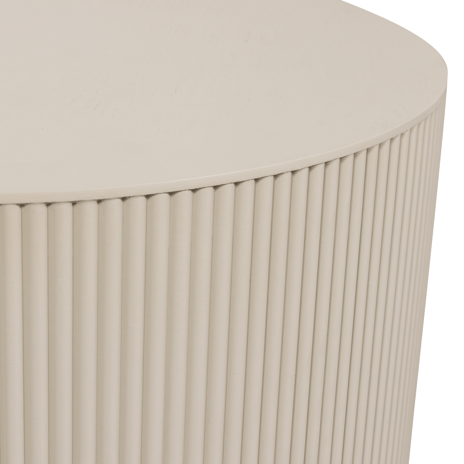 Tavolino sanne rotondo beige antico