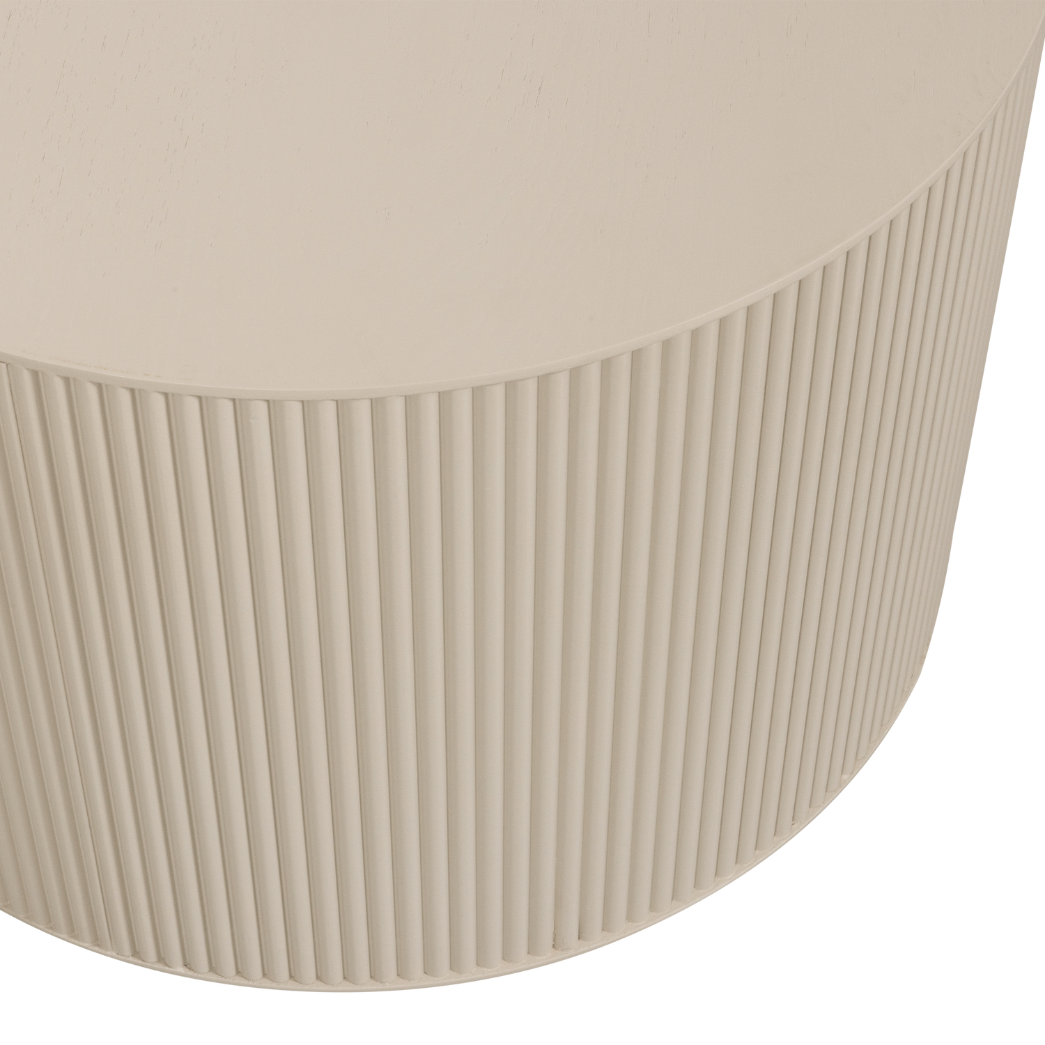 Tavolino sanne rotondo beige antico