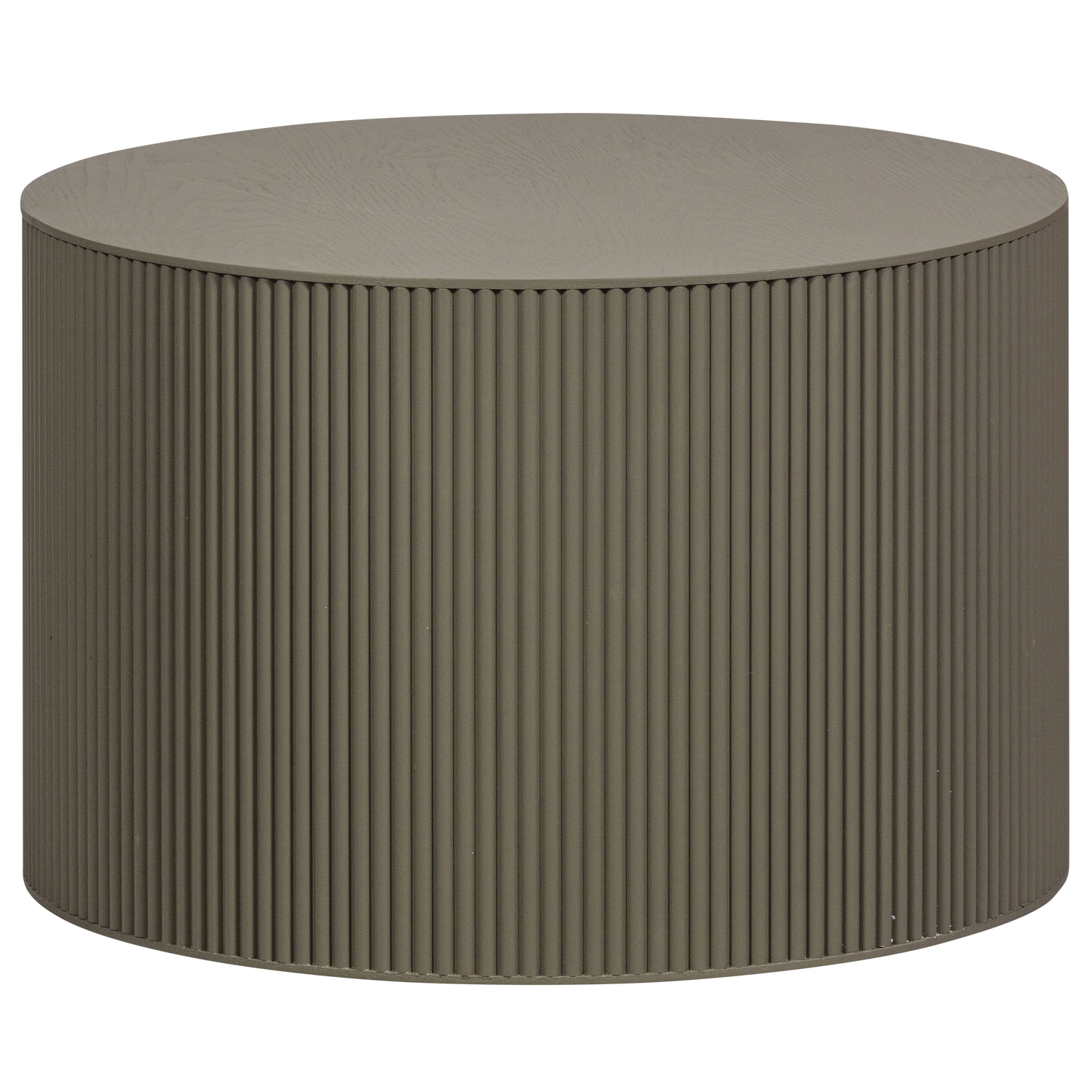 Tavolino sanne rotondo verde militare