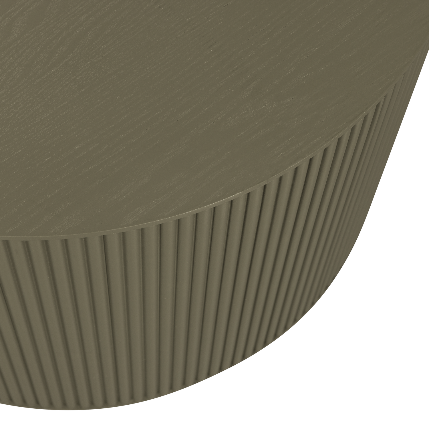 Tavolino sanne rotondo verde militare