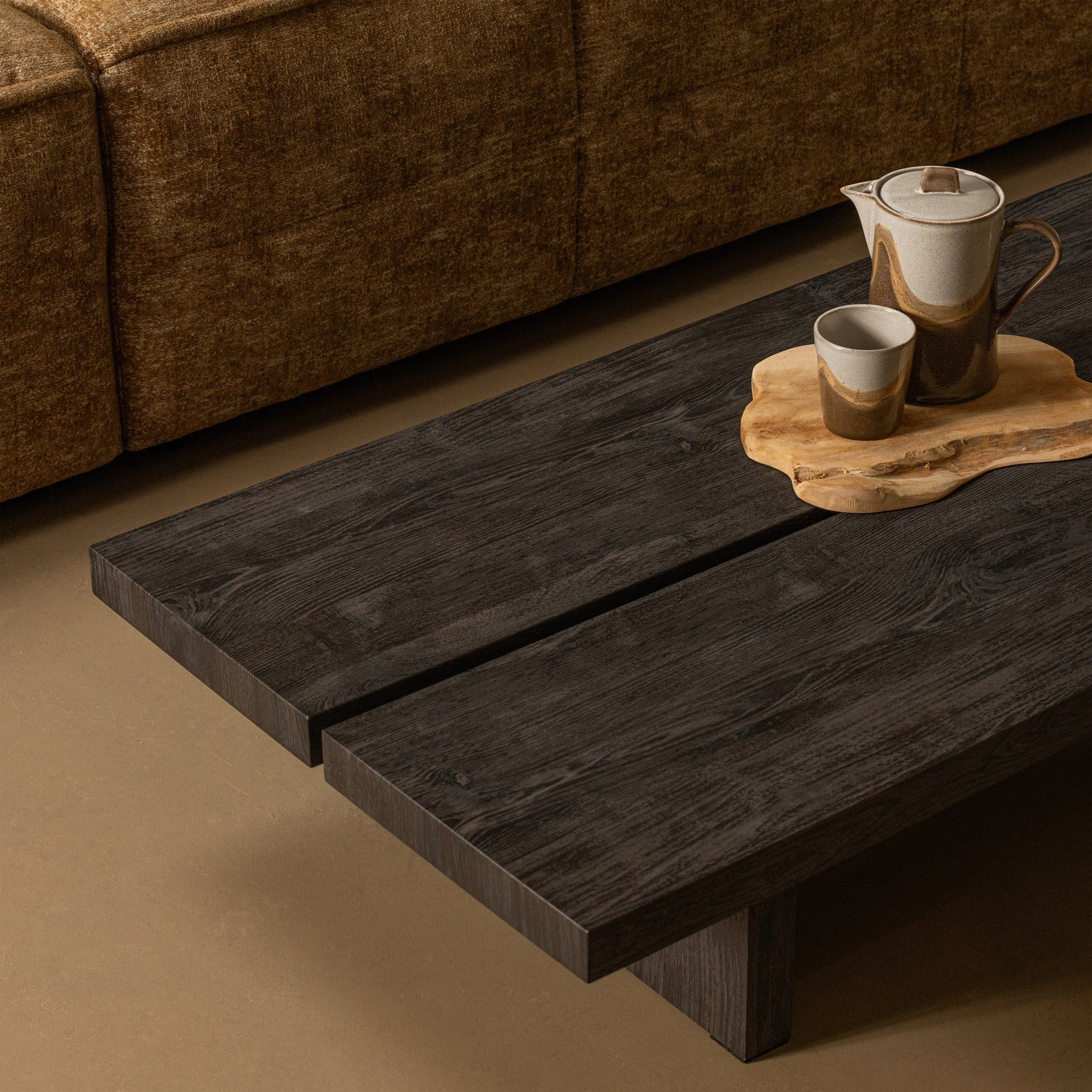 Tavolino lion mdf marrone scuro 140x60cm
