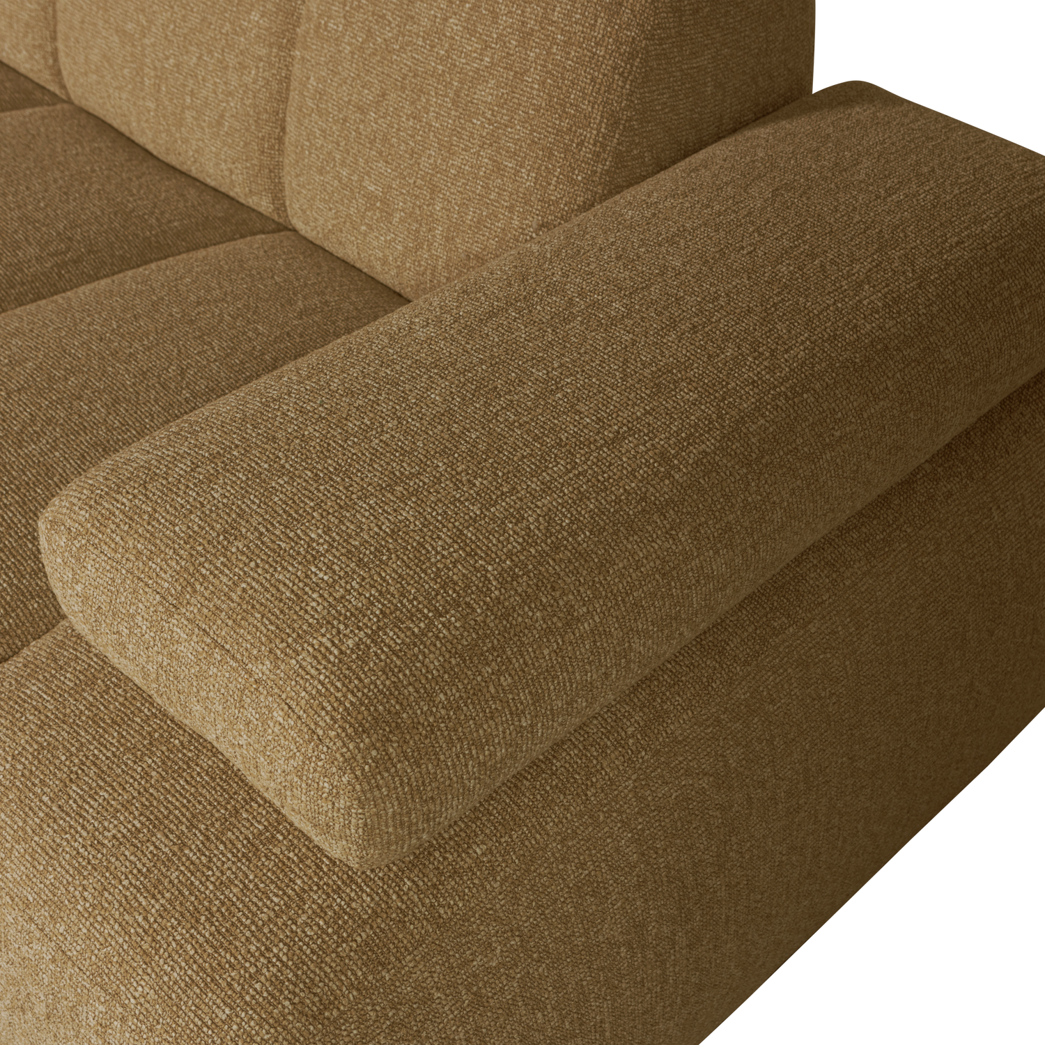 Divano mojo chaise longue sinistra bouclé giallo/marrone melange
