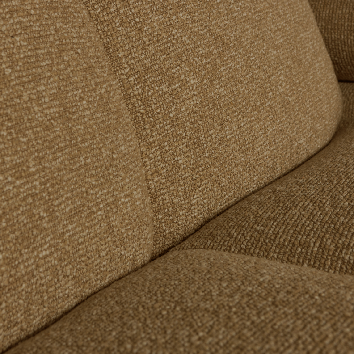 Divano mojo chaise longue sinistra bouclé giallo/marrone melange