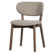 Sedia da pranzo udar con struttura in legno marrone scuro