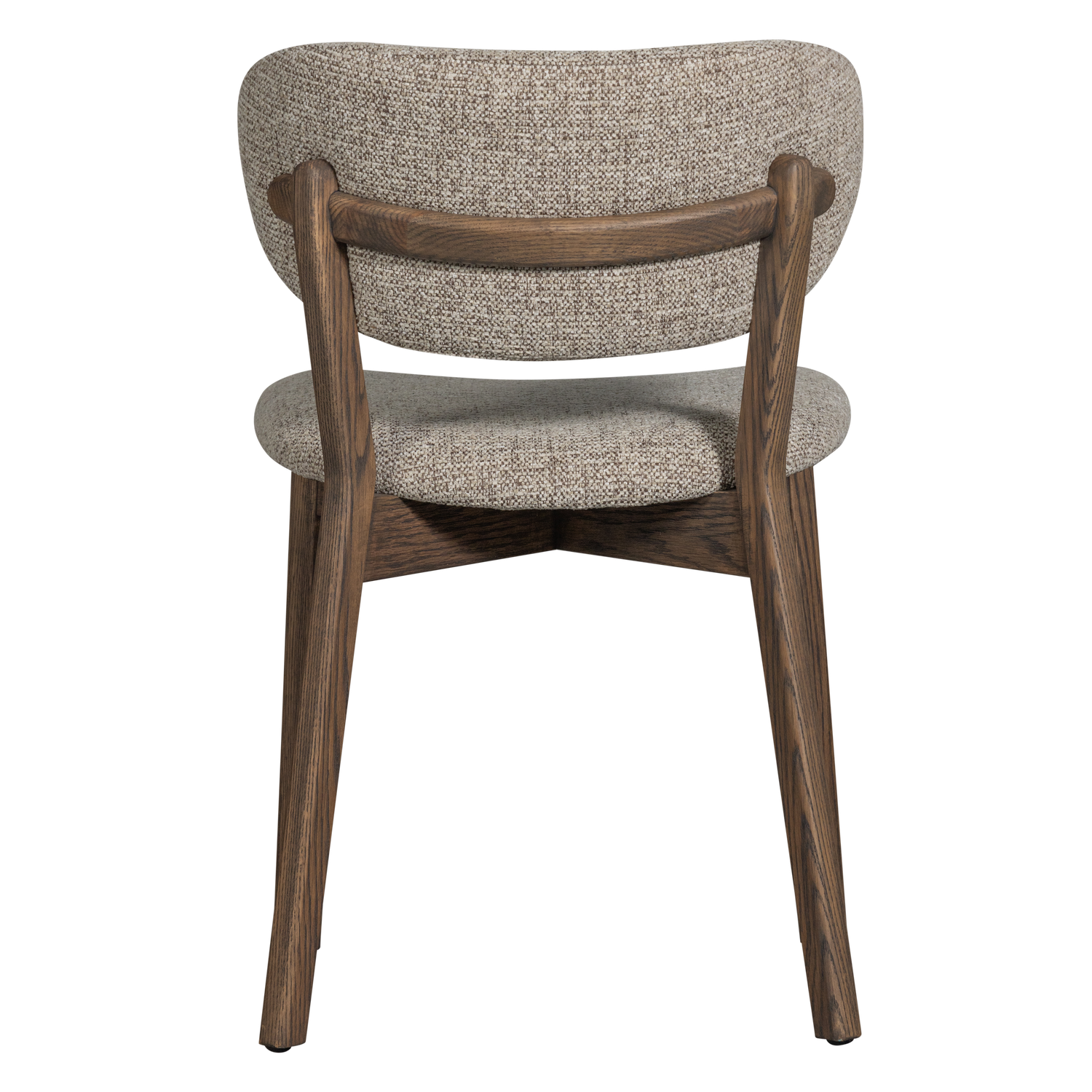 Sedia da pranzo udar con struttura in legno marrone scuro
