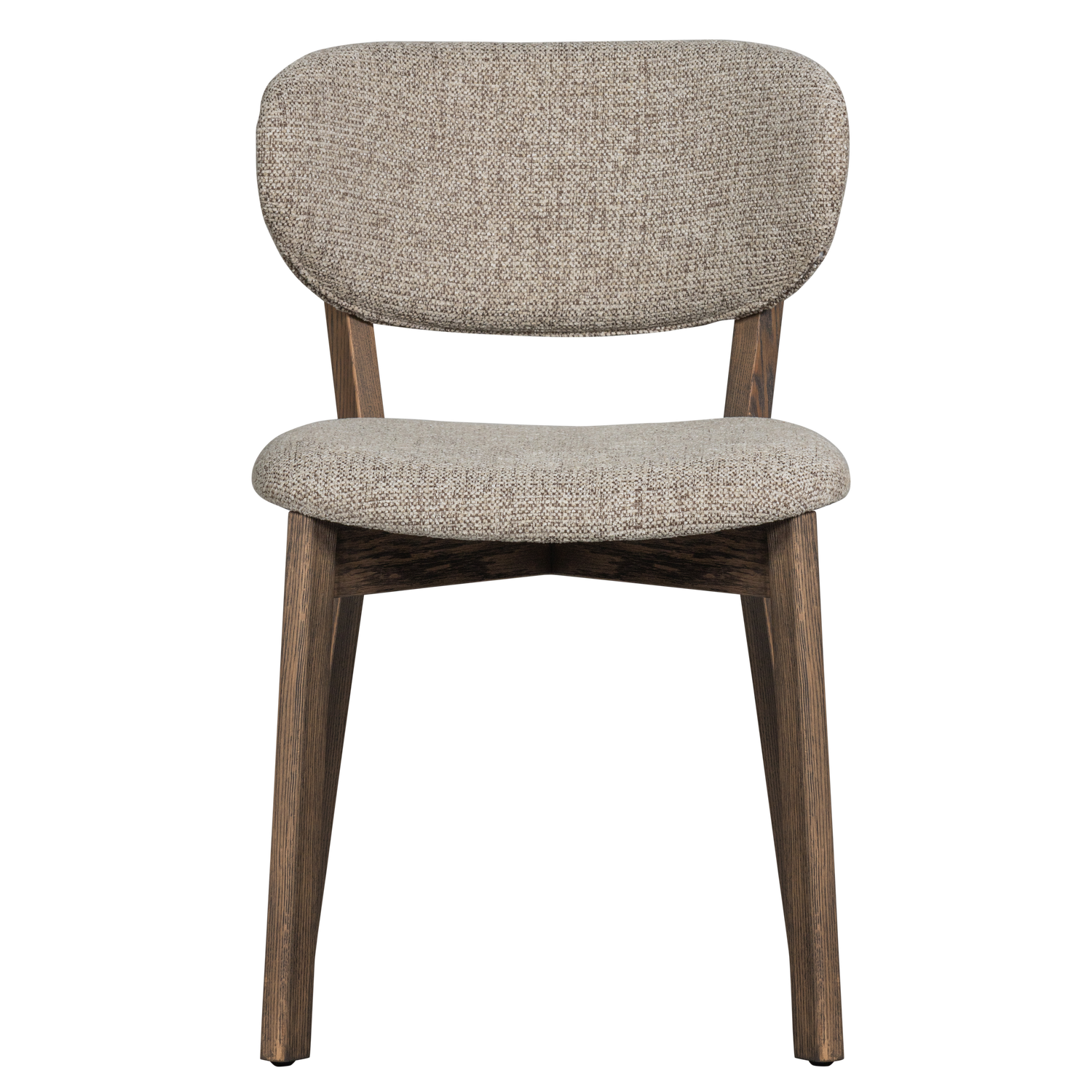 Sedia da pranzo udar con struttura in legno marrone scuro