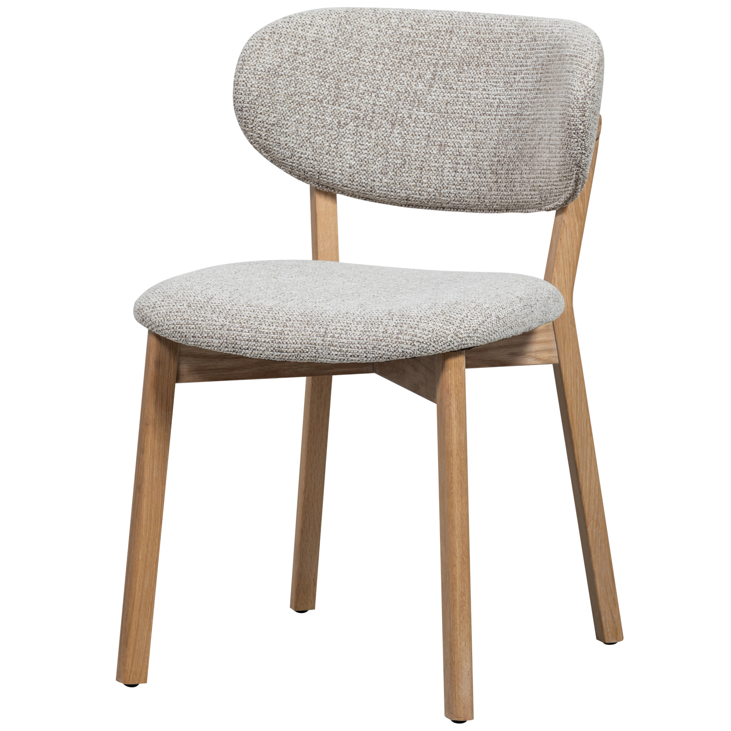 Sedia da pranzo udar con struttura in legno naturale
