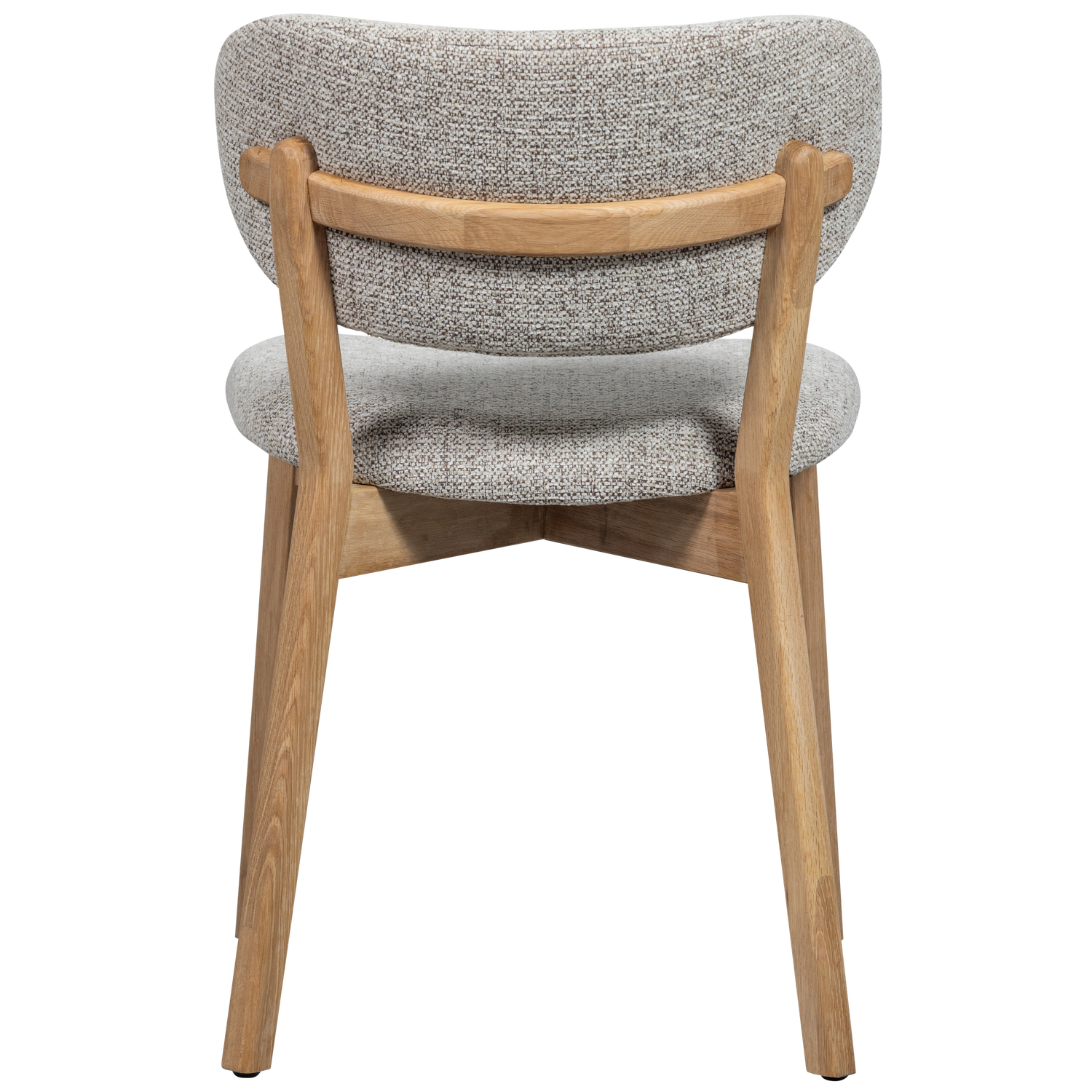 Sedia da pranzo udar con struttura in legno naturale