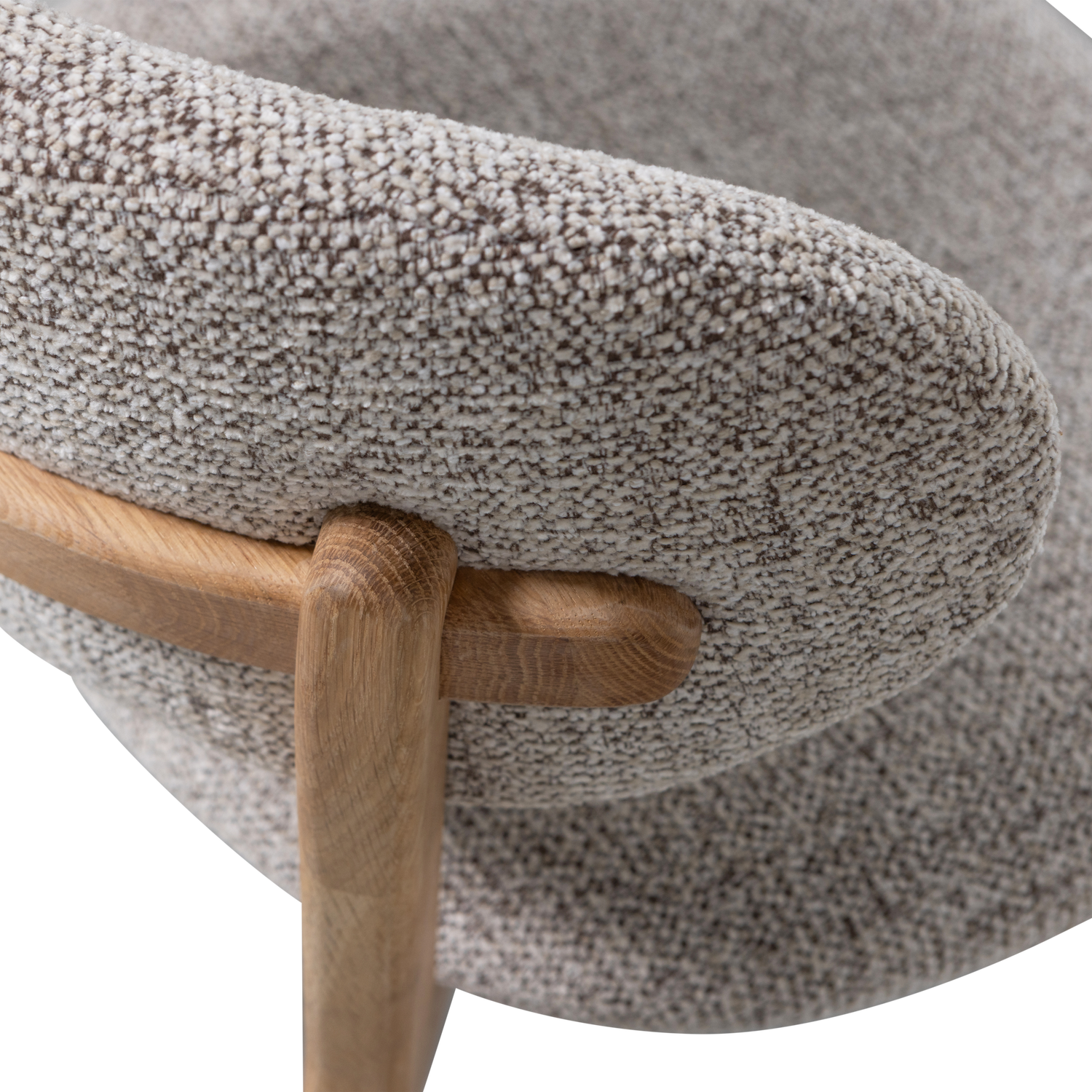 Sedia da pranzo udar con struttura in legno naturale