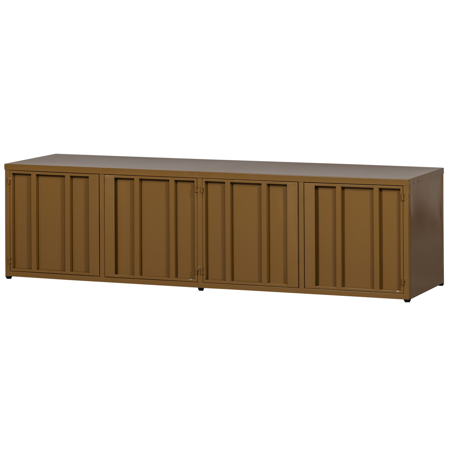 Porta tv level metallo giallo miele 44x160cm