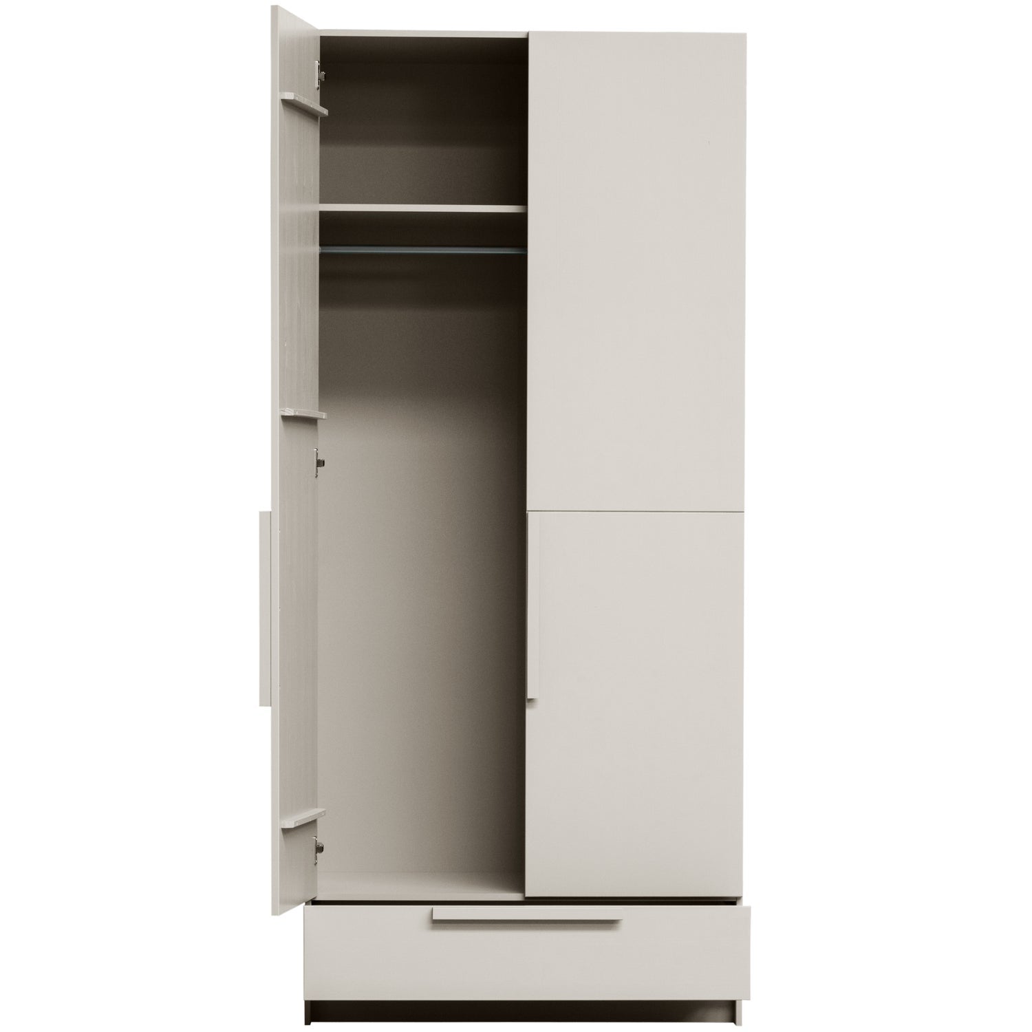 Armadio pure 2 pri spaccato pino polvere