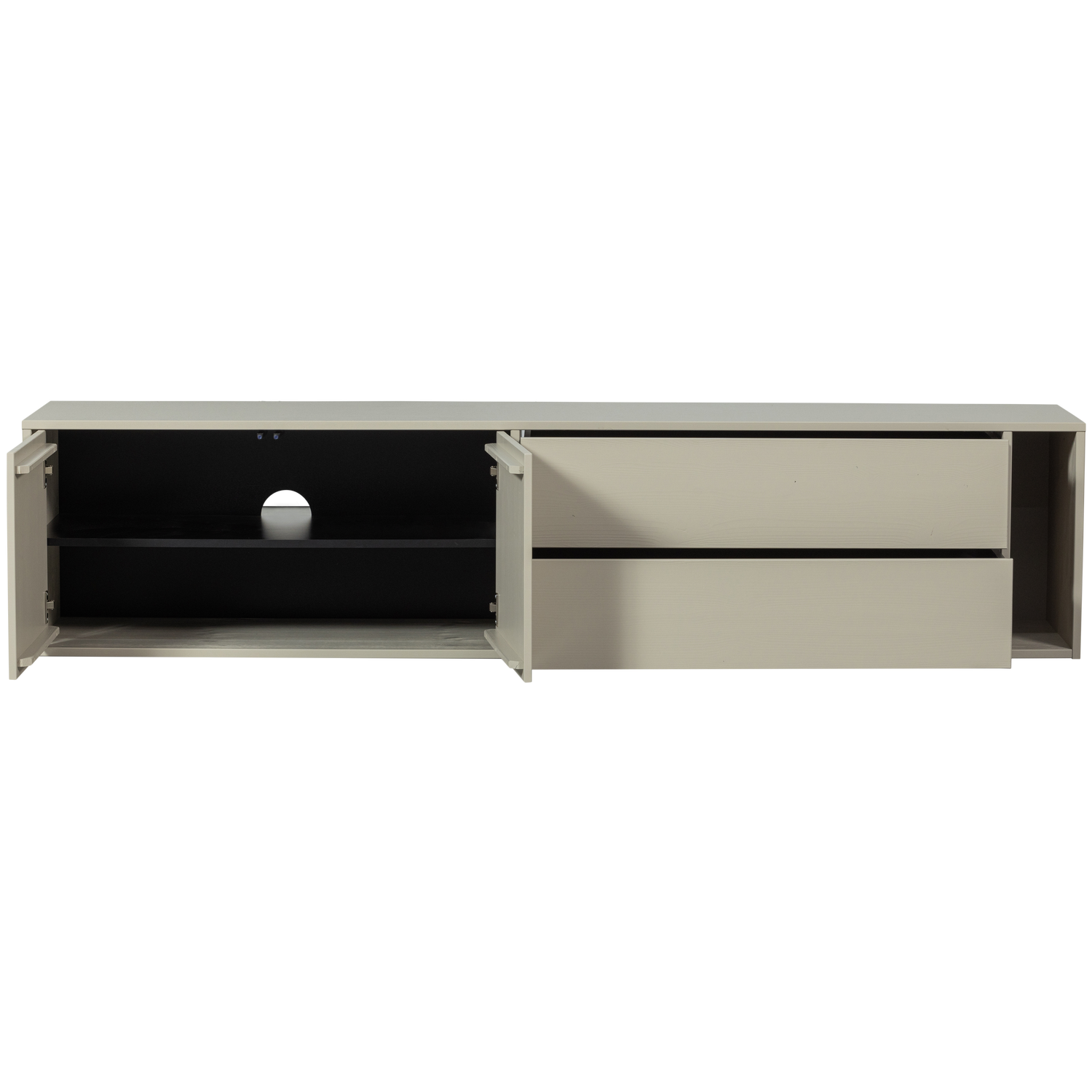 Mobile tv settle down 200cm polvere di pino
