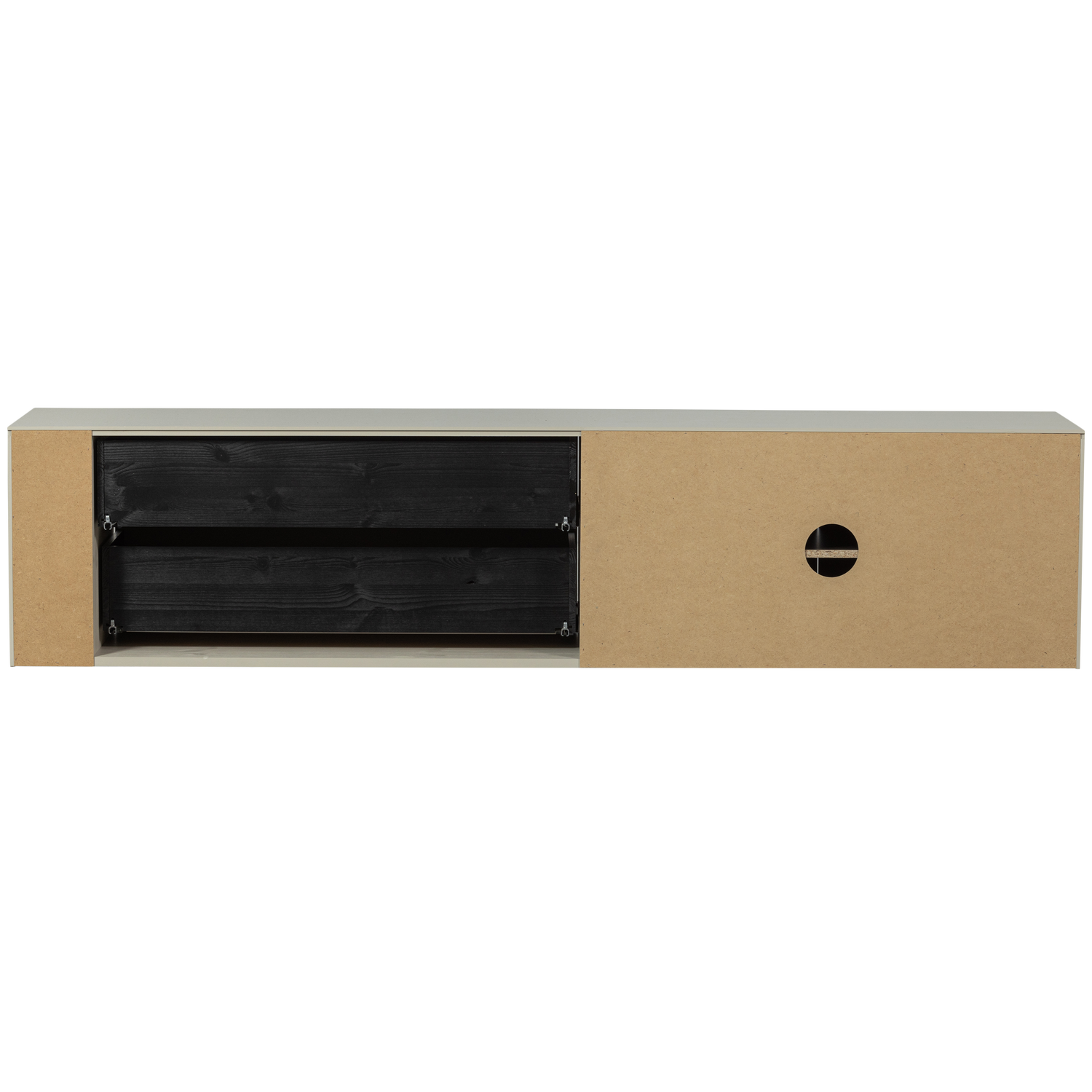 Mobile tv settle down 200cm polvere di pino