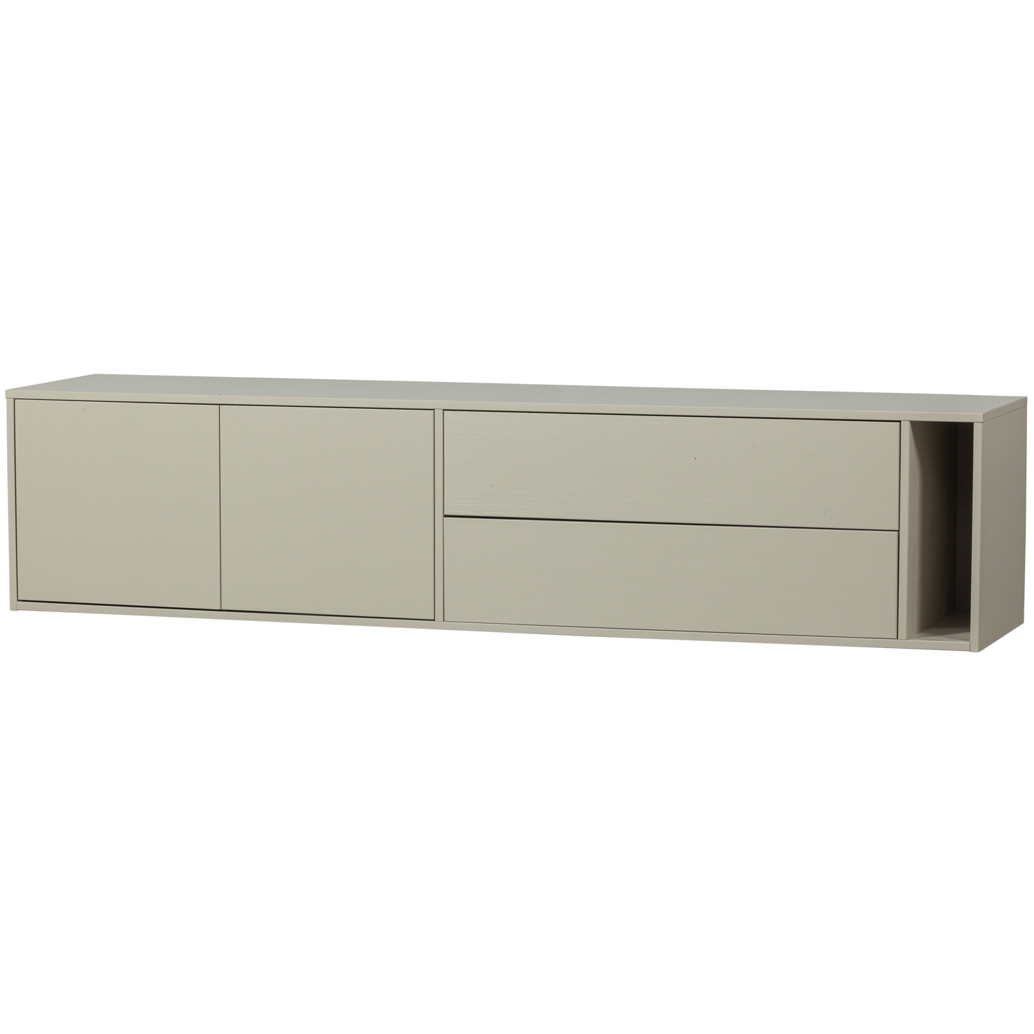 Mobile tv settle down 200cm polvere di pino