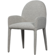 Sedia da pranzo elegance con braccioli greggio