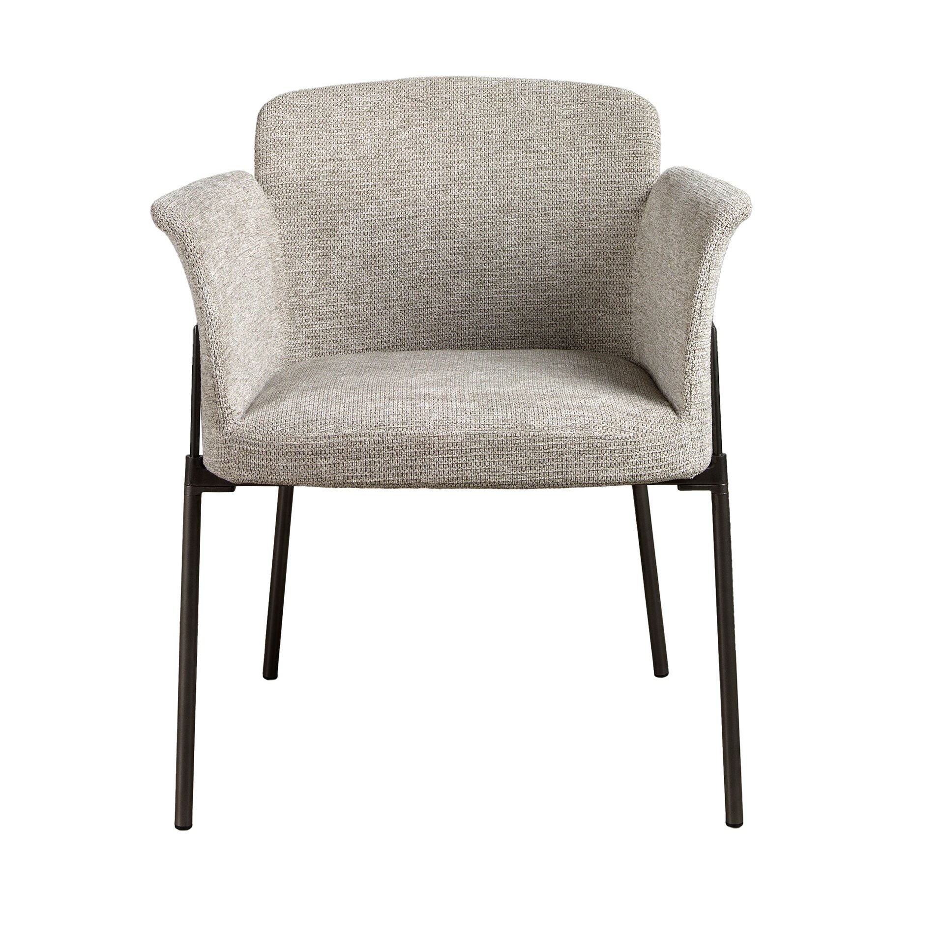 Sedia in tessuto grigio