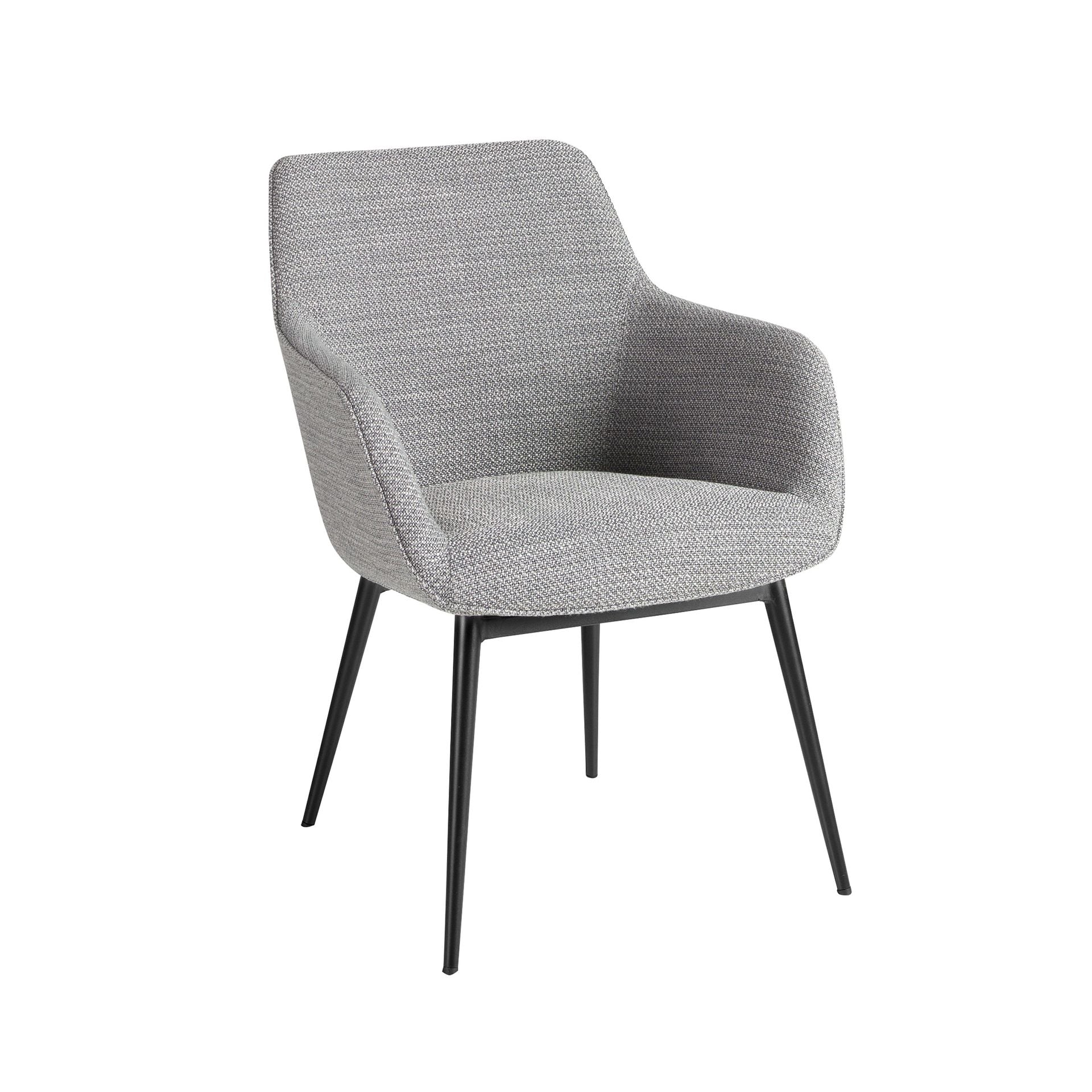 Sedia in tessuto grigio