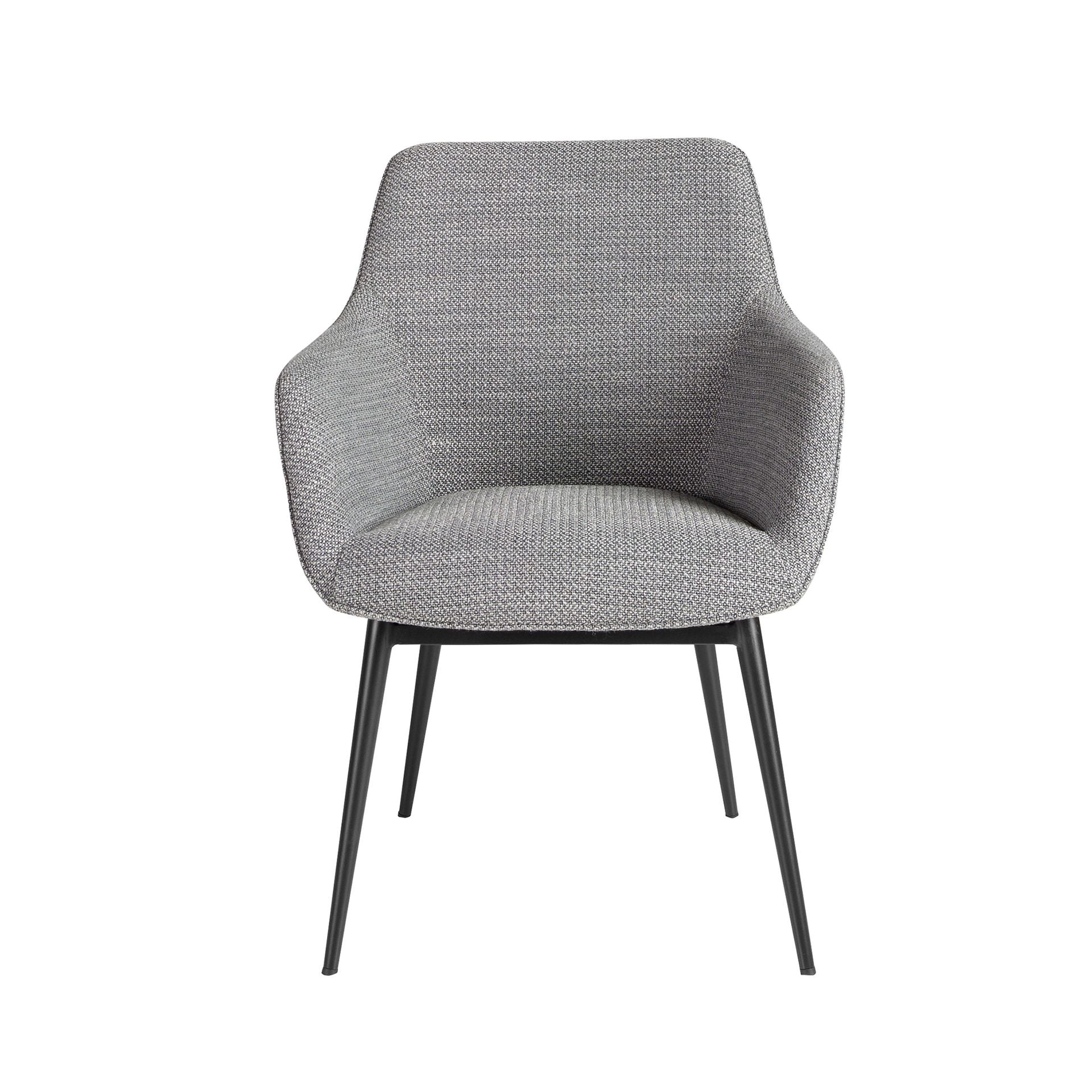 Sedia in tessuto grigio