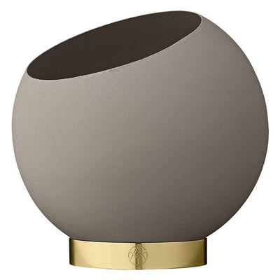Vaso per fiori GLOBE Taupe Ø17 / Ø37