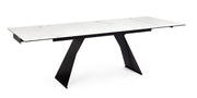 Tavolo allungabile in ceramica su vetro temperato 160-240x90 cm