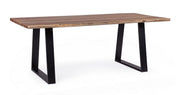 Tavolo in legno di acacia lavorato a mano 200x95 cm