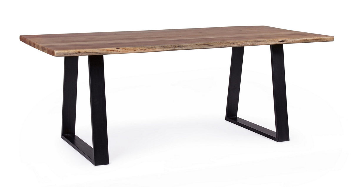 Tavolo in legno di acacia lavorato a mano 200x95 cm