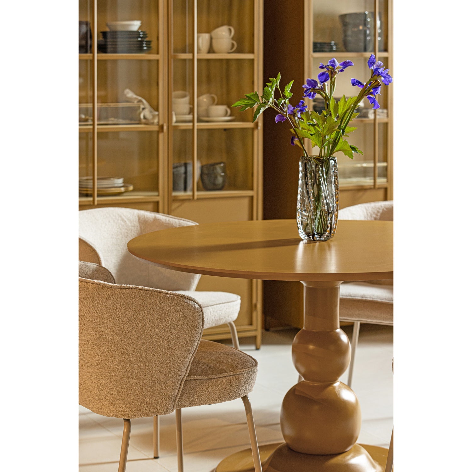 Tavolo da pranzo blanco ø120cm mango miele giallo