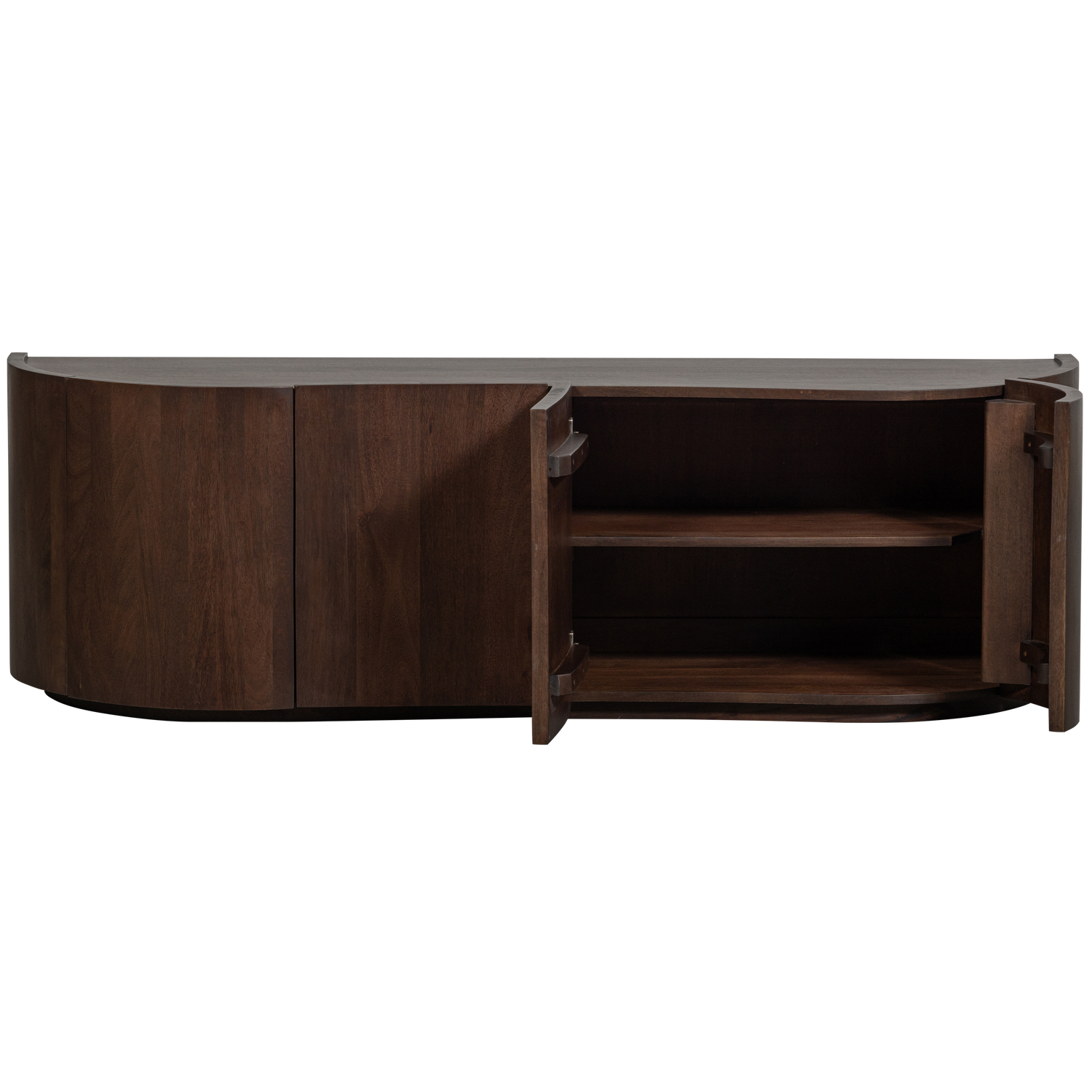 Sense credenza 4 ante in legno di mango noce