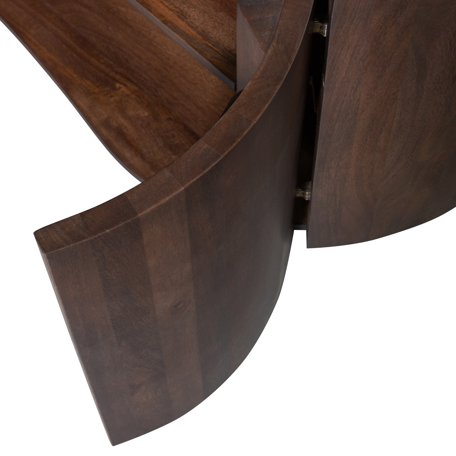 Sense credenza 4 ante in legno di mango noce