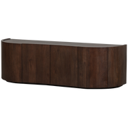 Sense credenza 4 ante in legno di mango noce