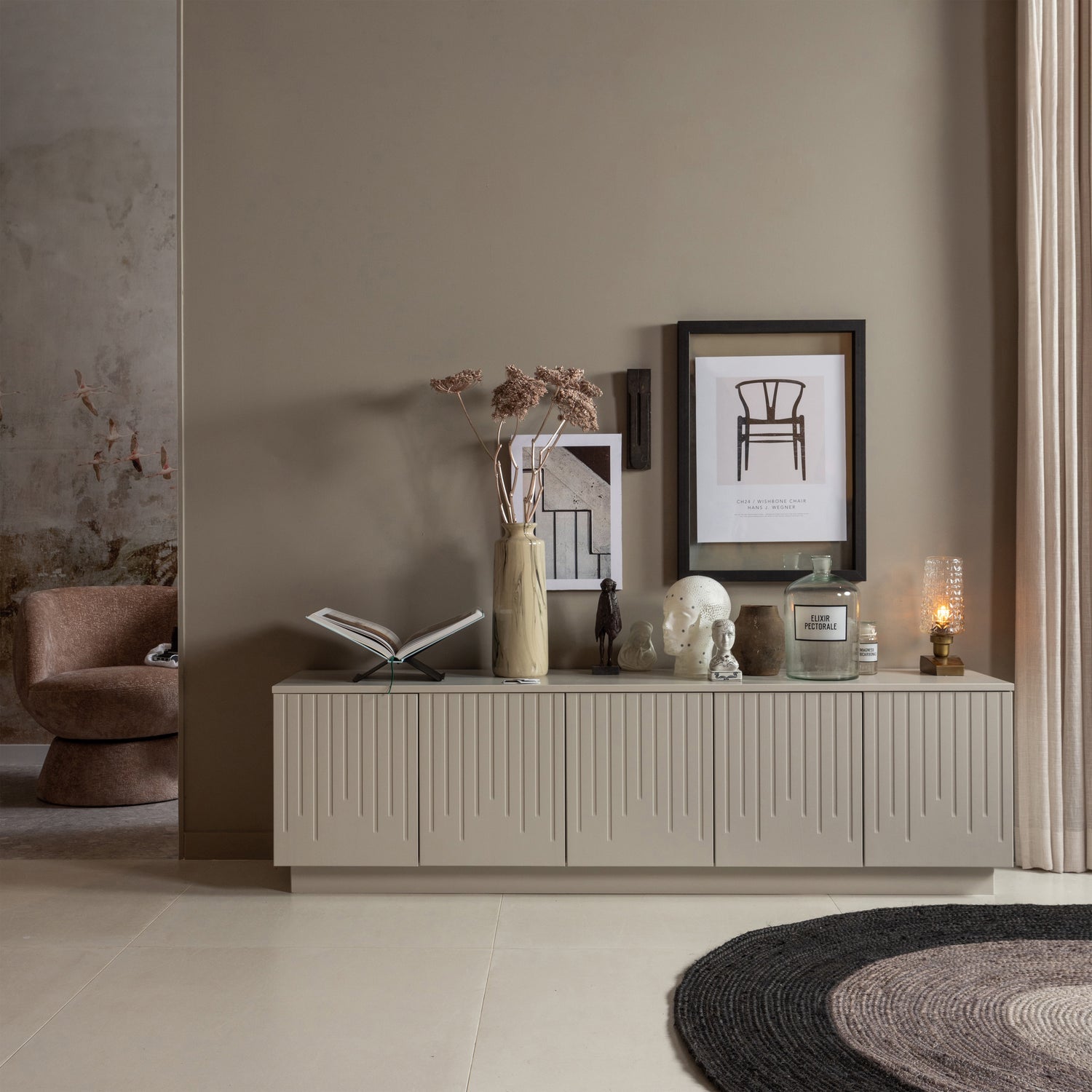 Porta tv pencil pine mist