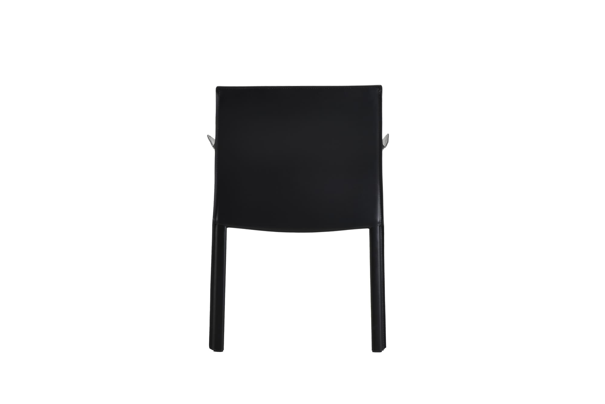 sedia da pranzo con braccioli lusaka nera