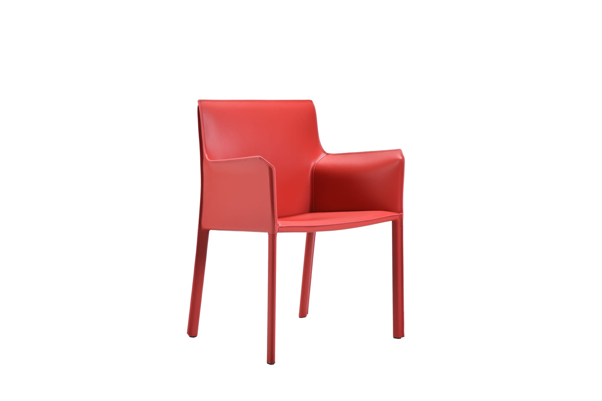 sedia da pranzo con braccioli lusaka rossa