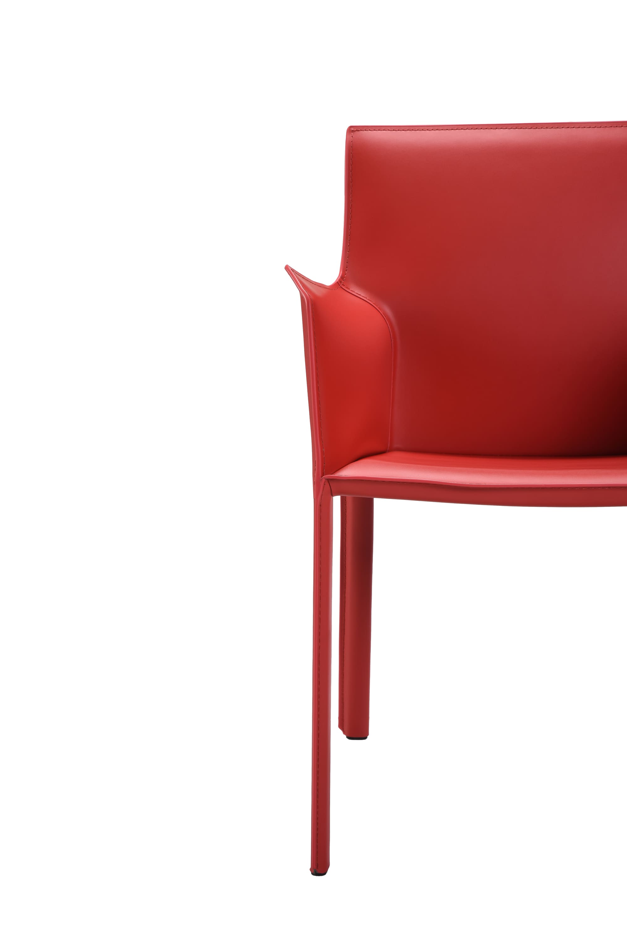 sedia da pranzo con braccioli lusaka rossa