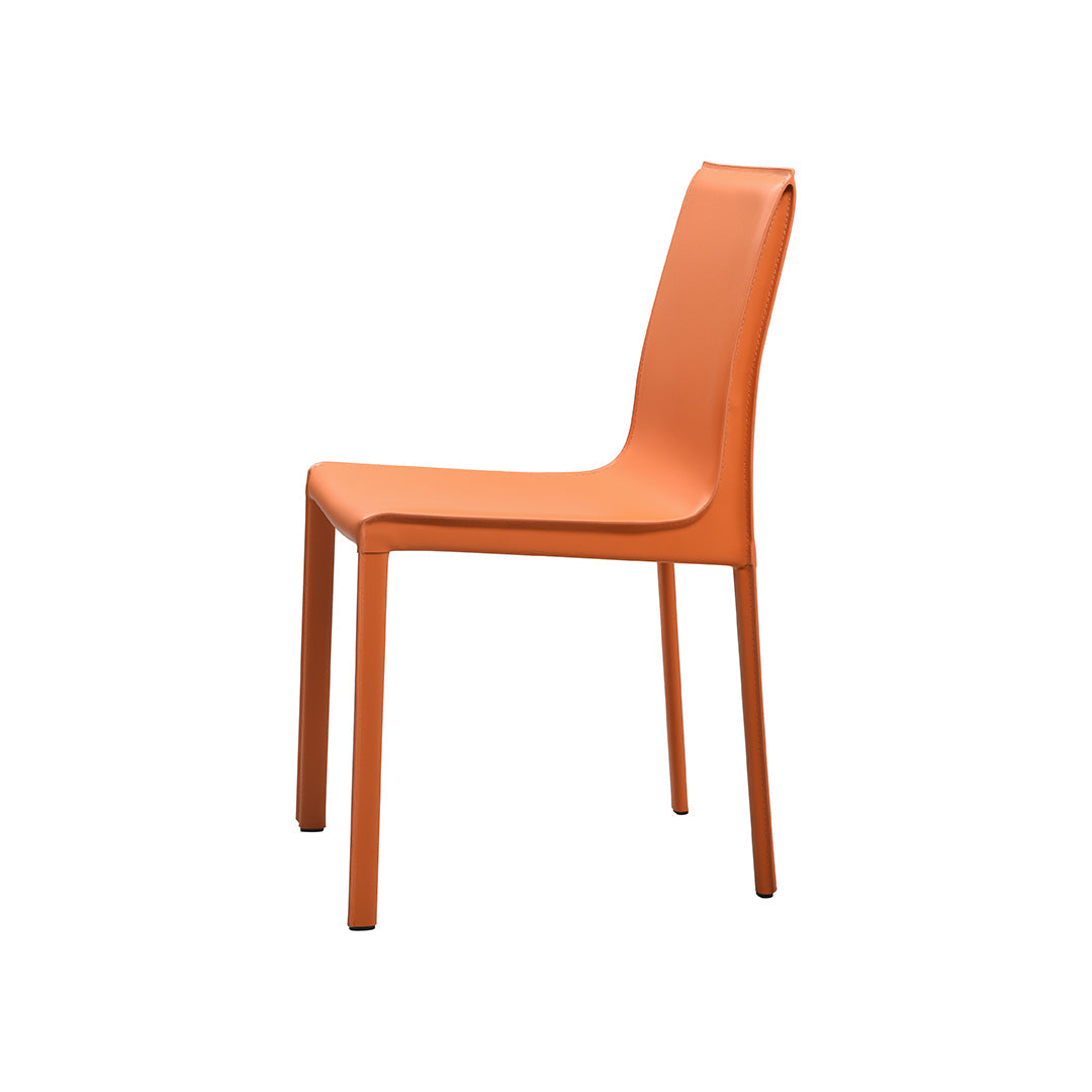 set di 2 sedie da pranzo lusaka arancione